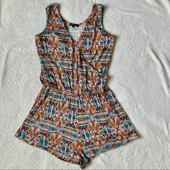Ambiance Pants - Forever 21 (ambiance) NWOT Aztec romper size S